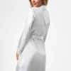 Poirier Honeymoon Gifts | Bride Gifts*Satin Diamante 'Bride' and 'Just Married' Bridal Robe Ivory