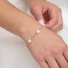 Lace & Favour Pearl Jewellery | Silver Wedding Jewellery*Kala Freshwater Pearl Bracelet Ivory/ Silver
