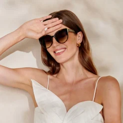 Katie Loxton Women's Sunglasses | Honeymoon Gifts*Amalfi Cat Eye Sunglasses Tortoiseshell