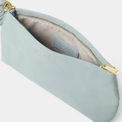 Katie Loxton Wedding Guest Bags | Wedding Handbags*Asha Suedette Wristlet Bag Blue Mist