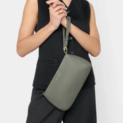 Katie Loxton Wedding Guest Bags*Asha Wristlet Bag Graphite Green
