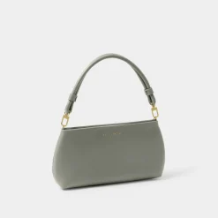 Katie Loxton Wedding Guest Bags*Asha Wristlet Bag Graphite Green