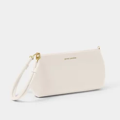 Katie Loxton Wedding Guest Bags | Wedding Handbags*Asha Wristlet Bag Off White