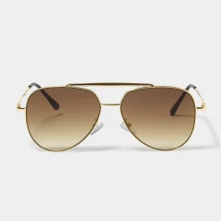Katie Loxton Women's Sunglasses | Honeymoon Gifts*Bali Aviator Sunglasses Gold