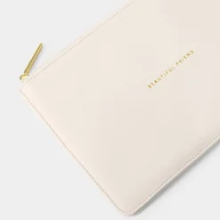 Katie Loxton Sentiment Pouches | Bridesmaid Gifts*'Beautiful Friend' Sentiment Pouch Off White