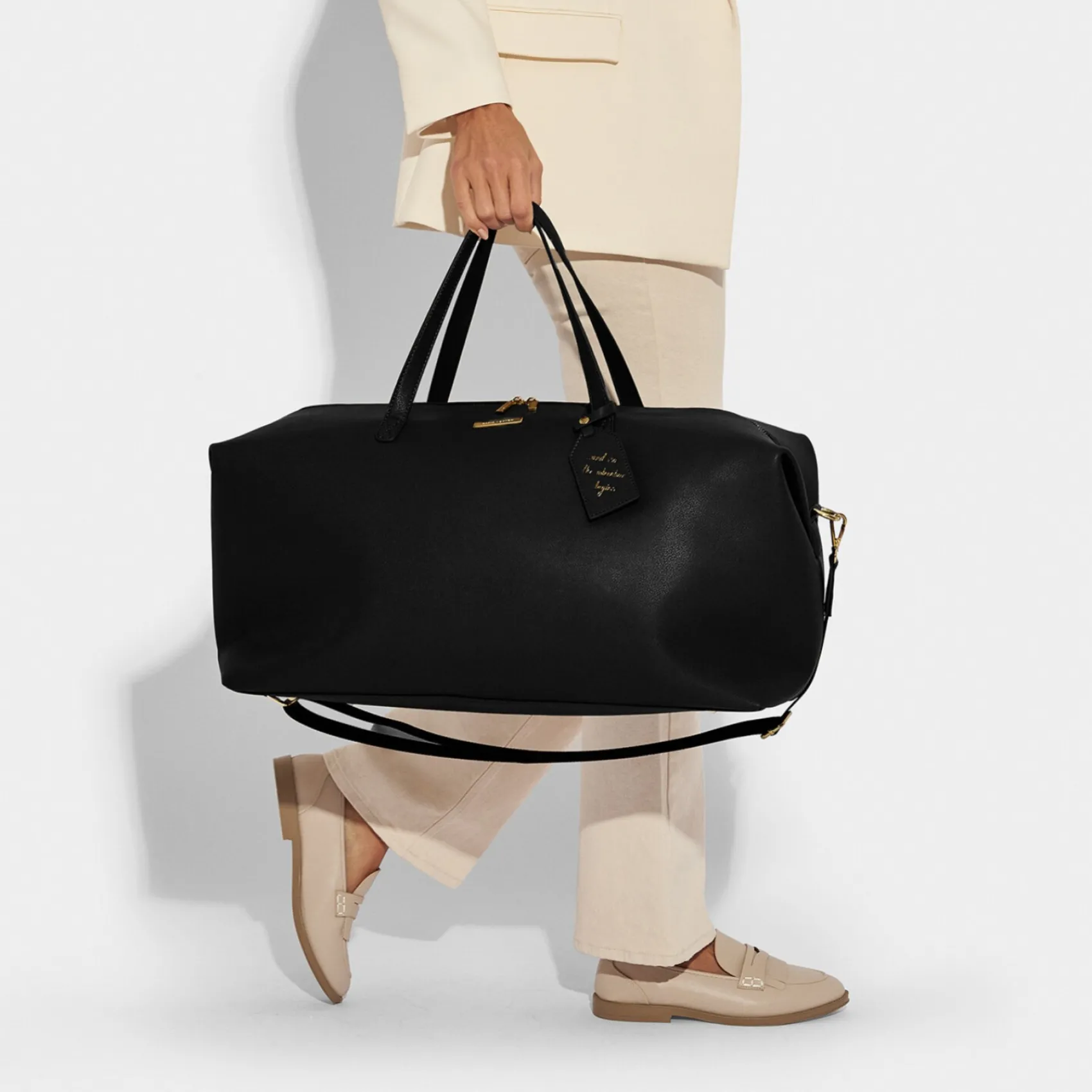 Katie Loxton Honeymoon Gifts | Bride Gifts*Weekend Holdall Duffle Bag Black