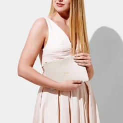 Katie Loxton Sentiment Pouches | Engagement Gifts*'Bride' Perfect Pouch Pearlescent White