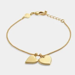 Katie Loxton Bridesmaid Gifts | Gold Wedding Jewellery*'Bridesmaid' Gold Bridal Charm Bracelet