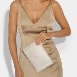 Katie Loxton Sentiment Pouches | Bridesmaid Gifts*'Bridesmaid' Perfect Pouch Silver