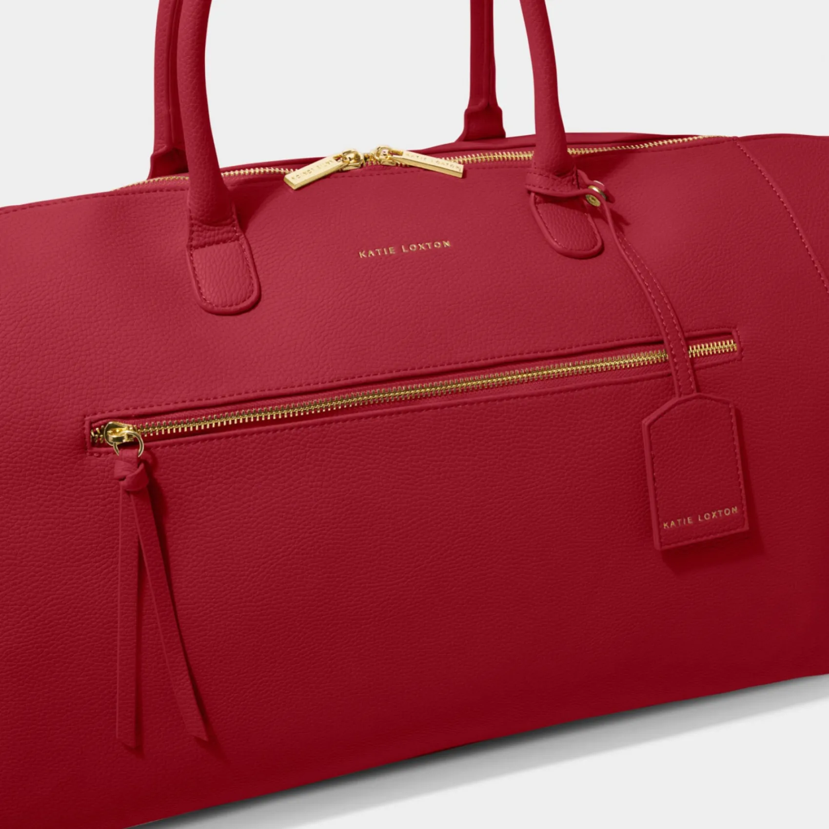 Katie Loxton Honeymoon Gifts | Weekend Bags*Chelsea Weekend Holdall Duffle Bag Garnet Red