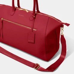 Katie Loxton Honeymoon Gifts | Weekend Bags*Chelsea Weekend Holdall Duffle Bag Garnet Red