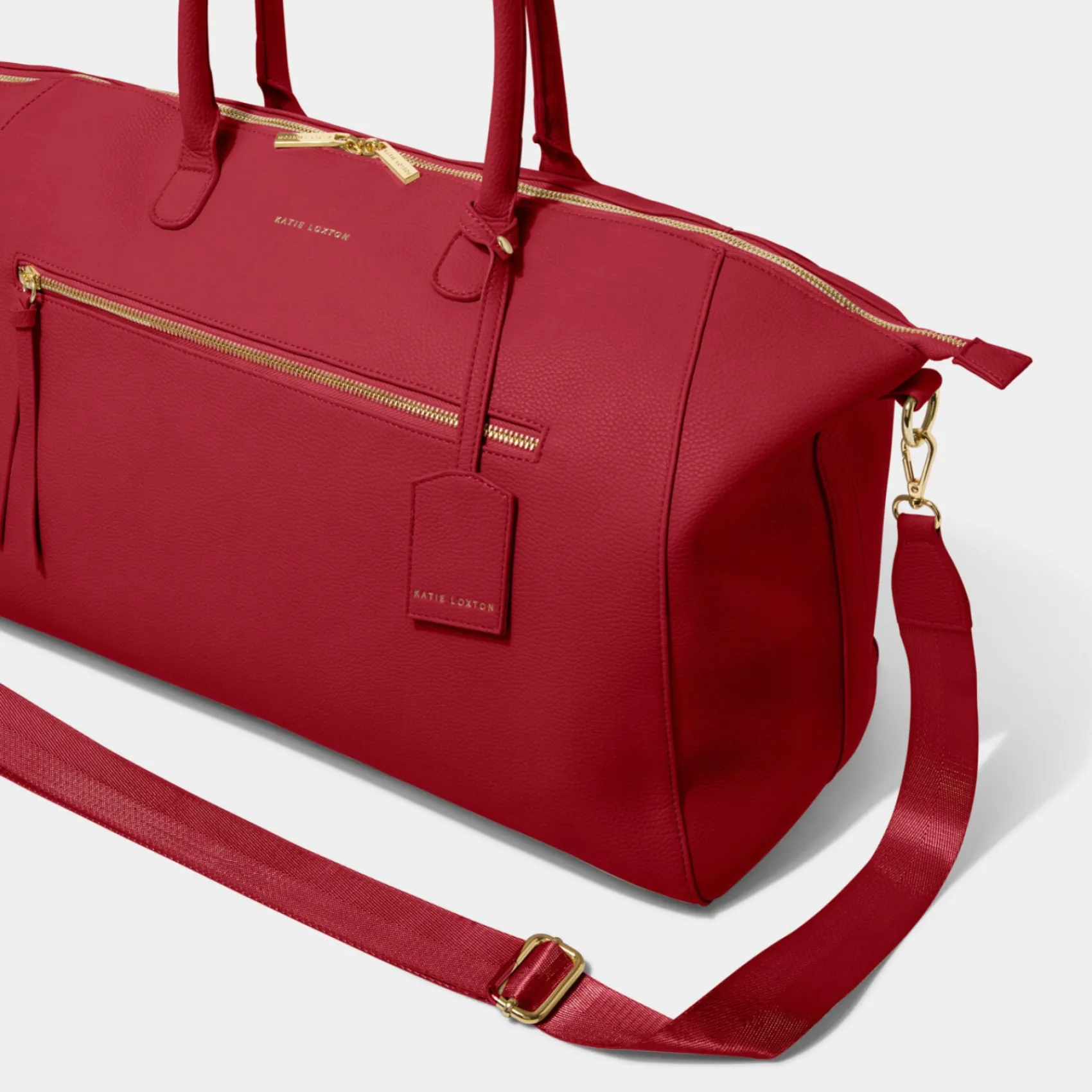 Katie Loxton Honeymoon Gifts | Weekend Bags*Chelsea Weekend Holdall Duffle Bag Garnet Red