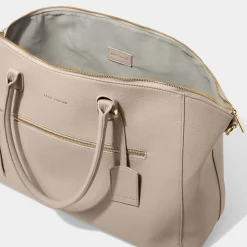 Katie Loxton Honeymoon Gifts | Bride Gifts*Chelsea Light Weekend Holdall Duffle Bag Taupe