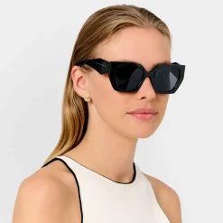 Katie Loxton Women's Sunglasses | Honeymoon Gifts*Corsica Chunky Sunglasses Black