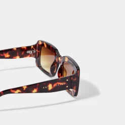 Katie Loxton Women's Sunglasses | Honeymoon Gifts*Crete Tortoiseshell Rectangle Sunglasses Brown Tortoiseshell