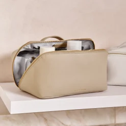 Katie Loxton Makeup & Wash Bags | Honeymoon Gifts*Large Makeup and Wash Bag Light Taupe