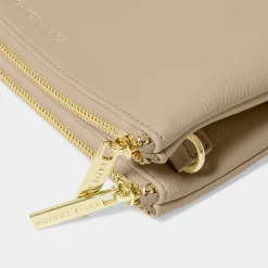 Katie Loxton Sentiment Pouches | Mother Of The Groom Gifts*Duo Pouch Light Taupe