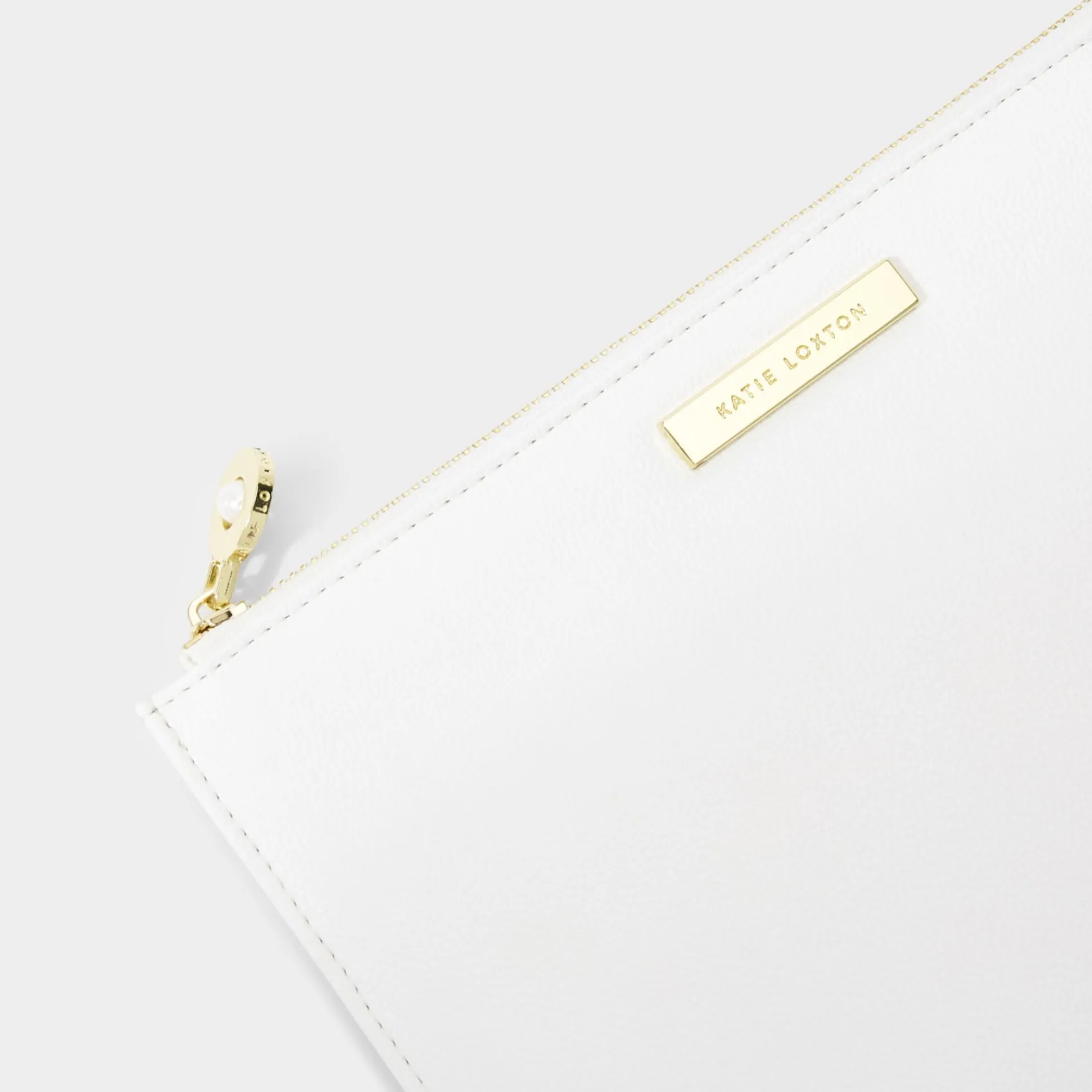 Katie Loxton Sentiment Pouches | Honeymoon Gifts*'Love, Laughter And A Happy Ever After' Pouch White