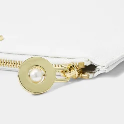 Katie Loxton Sentiment Pouches | Honeymoon Gifts*'Love, Laughter And A Happy Ever After' Pouch White