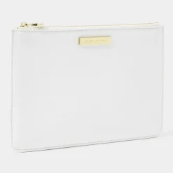 Katie Loxton Sentiment Pouches | Honeymoon Gifts*'Love, Laughter And A Happy Ever After' Pouch White