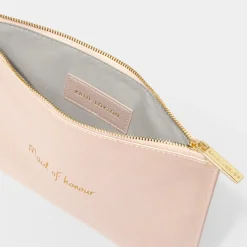 Katie Loxton Sentiment Pouches | Bridesmaid Gifts*'Maid of Honour' Perfect Pouch Rose Gold
