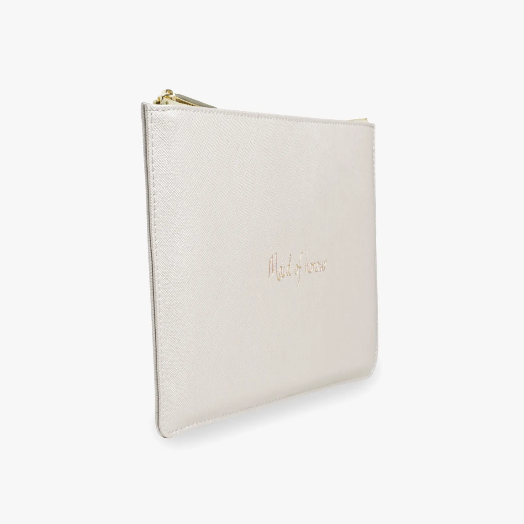 Katie Loxton Sentiment Pouches | Bridesmaid Gifts*'Maid of Honour' Perfect Pouch Pearlescent White