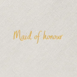 Katie Loxton Sentiment Pouches | Bridesmaid Gifts*'Maid of Honour' Perfect Pouch Silver
