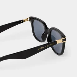 Katie Loxton Women's Sunglasses | Honeymoon Gifts*Manhattan and Gold Sunglasses Black