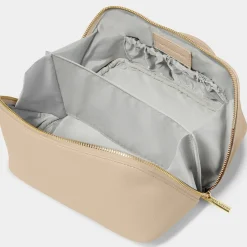 Katie Loxton Makeup & Wash Bags | Honeymoon Gifts*Medium Makeup and Wash Bag Light Taupe