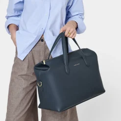 Katie Loxton Honeymoon Gifts | Weekend Bags*Milan Cabin Bag Slate Blue