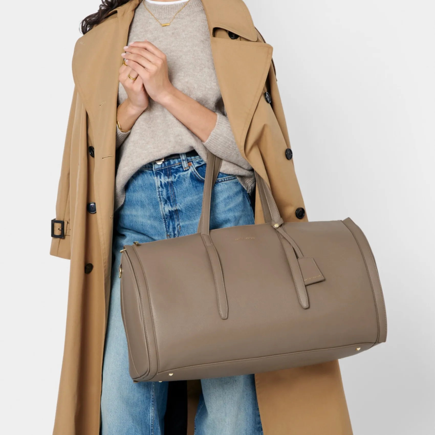 Katie Loxton Mother Of The Groom Gifts | Mother Of The Bride Gifts*Mocha Fold Out Garment Weekend Bag Mocha