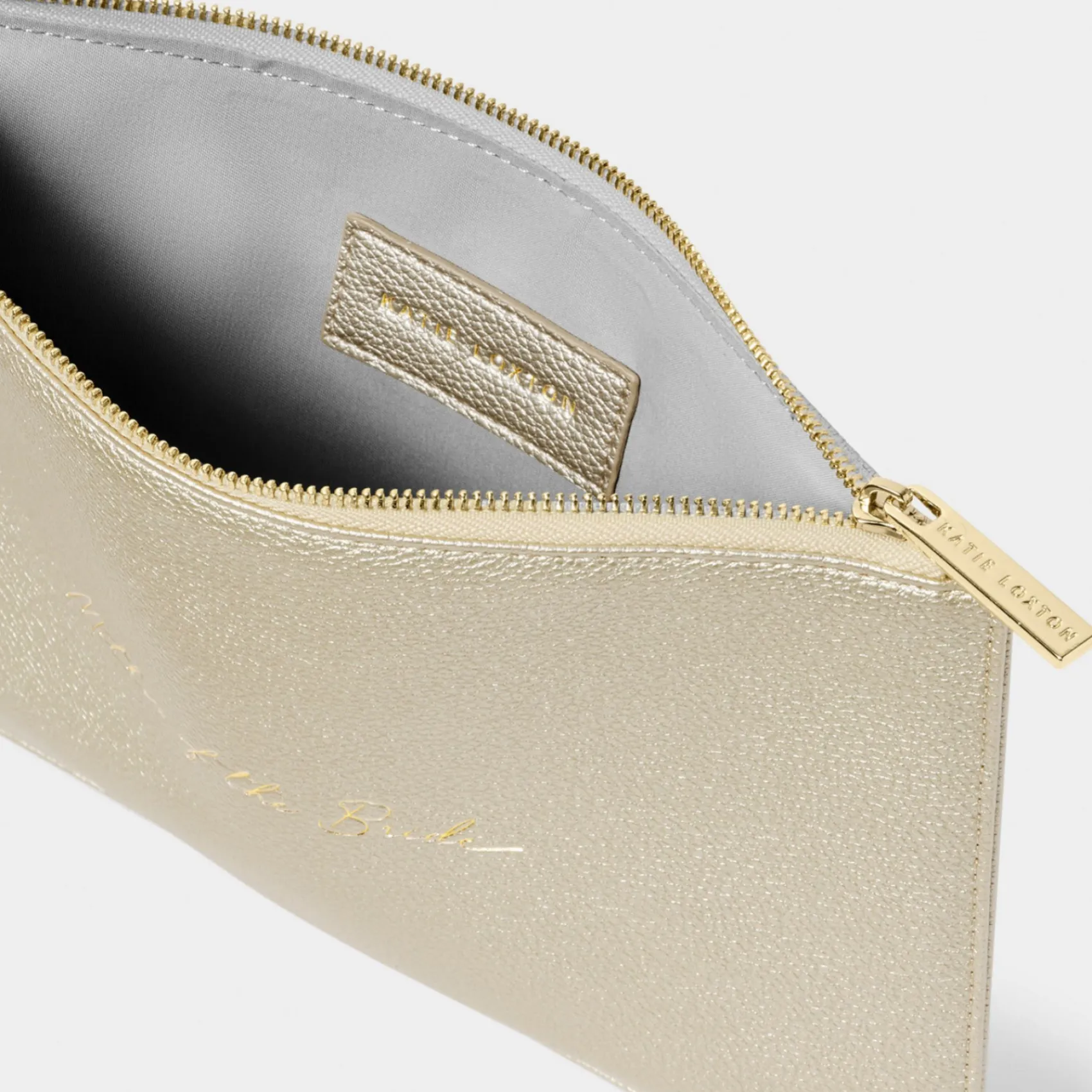 Katie Loxton Sentiment Pouches | Mother Of The Bride Gifts*'Mother of the Bride' Metallic Sentiment Pouch Gold