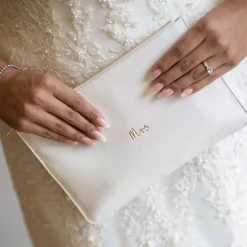 Katie Loxton Sentiment Pouches | Honeymoon Gifts*'Mrs' Perfect Pouch White