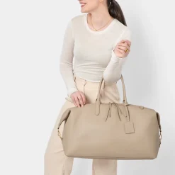 Katie Loxton Honeymoon Gifts | Bride Gifts*Oxford Weekend Holdall Duffle Bag Light Taupe