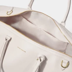 Katie Loxton Honeymoon Gifts | Bride Gifts*Oxford Weekend Holdall Duffle Bag Off White