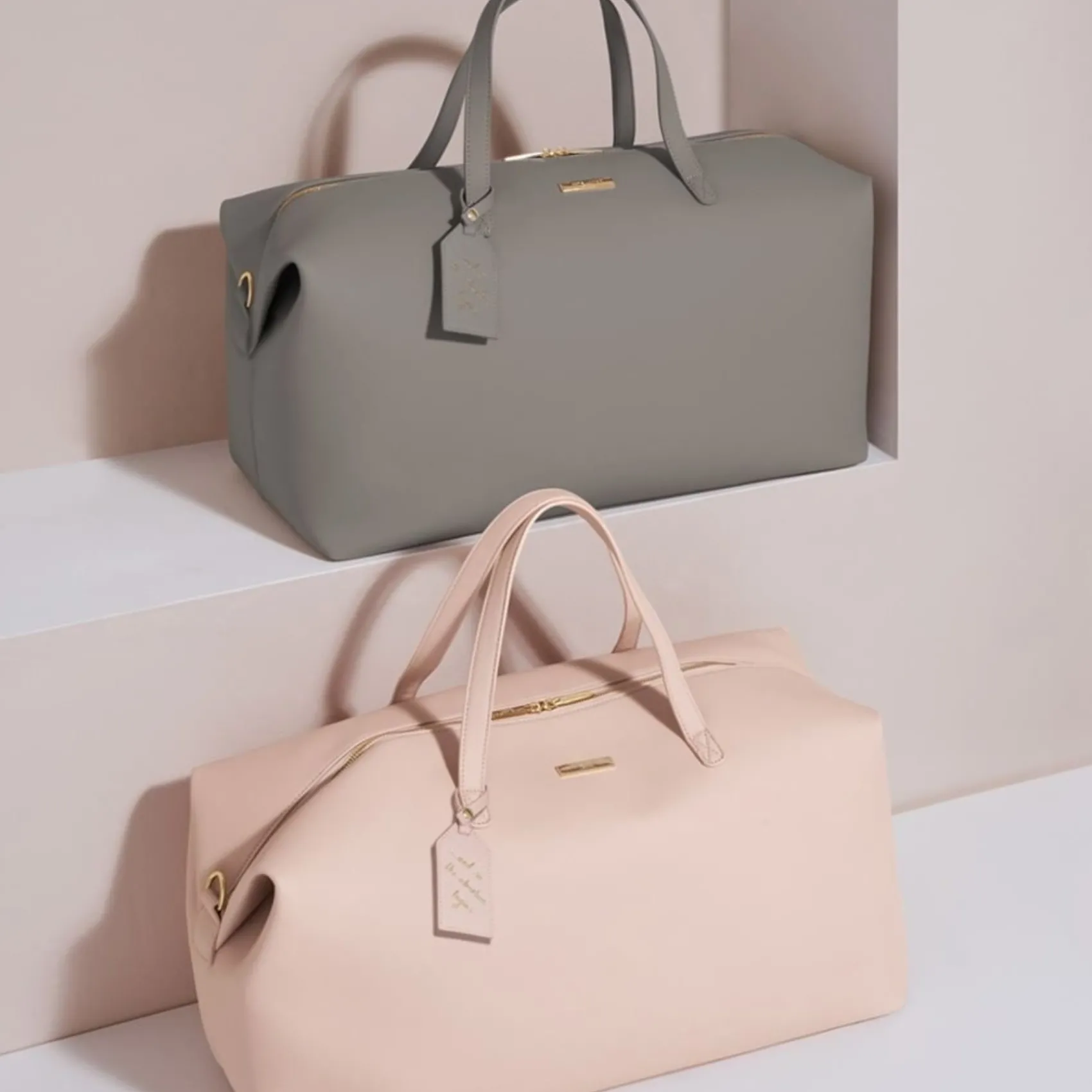 Katie Loxton Honeymoon Gifts | Bride Gifts*Weekend Holdall Duffle Bag Pale Pink
