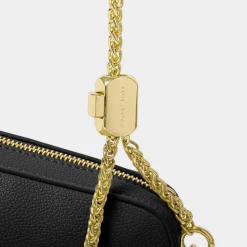 Katie Loxton Wedding Guest Bags | Occasion Handbags*Remi Slider Chain Crossbody Bag Black