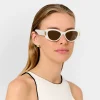 Katie Loxton Women's Sunglasses | Honeymoon Gifts*Rimini Oval Sunglasses Off White