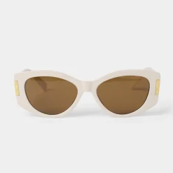 Katie Loxton Women's Sunglasses | Honeymoon Gifts*Rimini Oval Sunglasses Off White