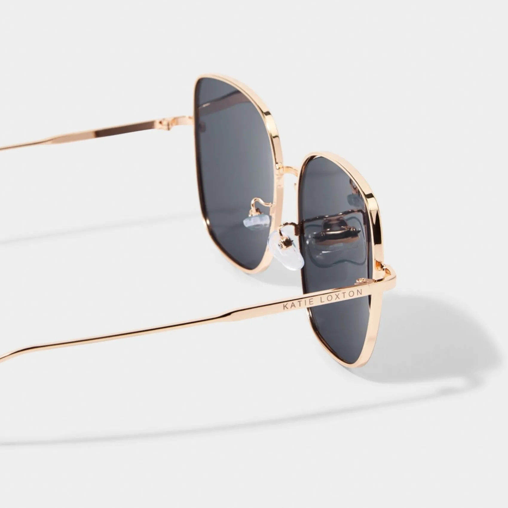 Katie Loxton Women's Sunglasses | Honeymoon Gifts*Sahara Gold and Black Square Sunglasses Gold/ Black