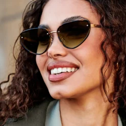 Katie Loxton Women's Sunglasses | Honeymoon Gifts*Saint-Tropez Cat Eye Sunglasses Brown Tortoiseshell