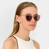 Katie Loxton Women's Sunglasses | Honeymoon Gifts*Santorini Wide Cat Eye Sunglasses Rose Gold