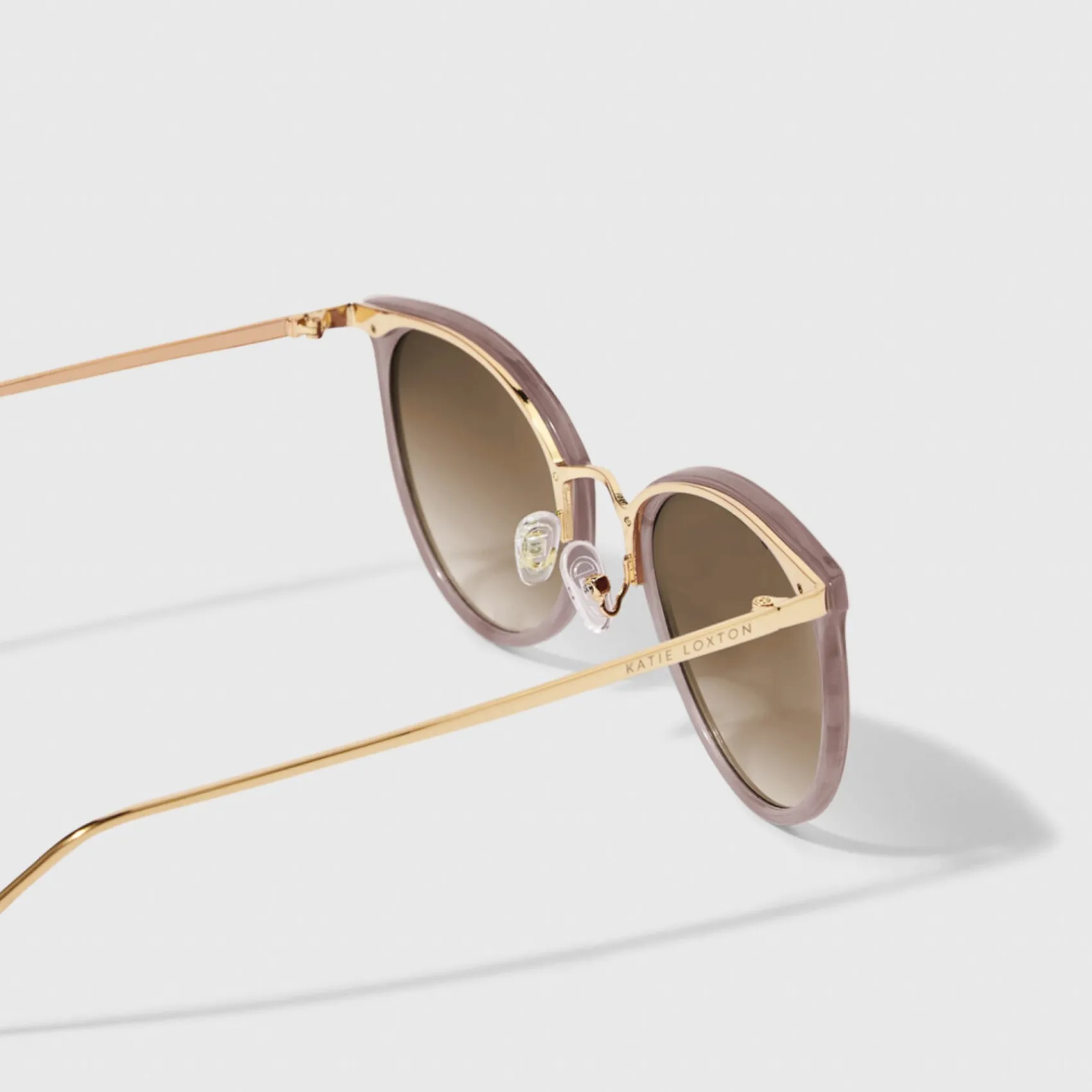 Katie Loxton Women's Sunglasses | Honeymoon Gifts*Santorini Gradient Wide Cat Eye Sunglasses Taupe