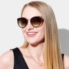Katie Loxton Women's Sunglasses | Honeymoon Gifts*Santorini Wide Cat Eye Sunglasses Tortoiseshell