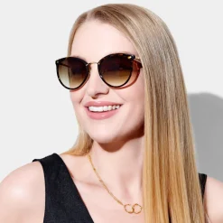 Katie Loxton Women's Sunglasses | Honeymoon Gifts*Santorini Wide Cat Eye Sunglasses Tortoiseshell