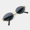 Katie Loxton Women's Sunglasses | Honeymoon Gifts*Siena Oval Sunglasses Matt Gold