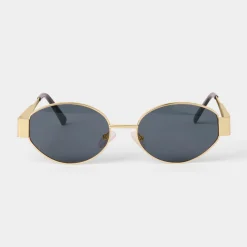 Katie Loxton Women's Sunglasses | Honeymoon Gifts*Siena Oval Sunglasses Matt Gold