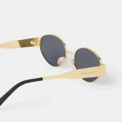 Katie Loxton Women's Sunglasses | Honeymoon Gifts*Siena Oval Sunglasses Matt Gold