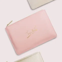 Katie Loxton Sentiment Pouches | Bridesmaid Gifts*'Team Bride' Perfect Pouch Pink