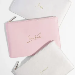Katie Loxton Sentiment Pouches | Bridesmaid Gifts*'Team Bride' Perfect Pouch Pink